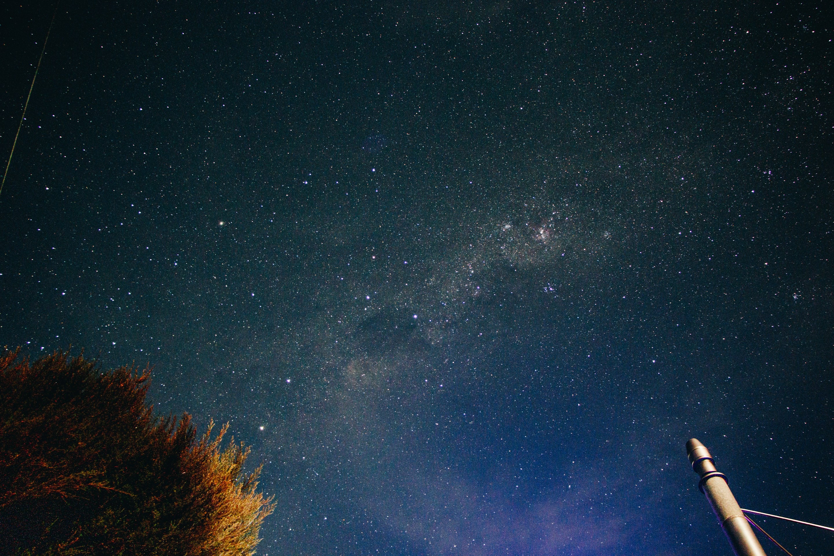 The Milky Way over a dark sky